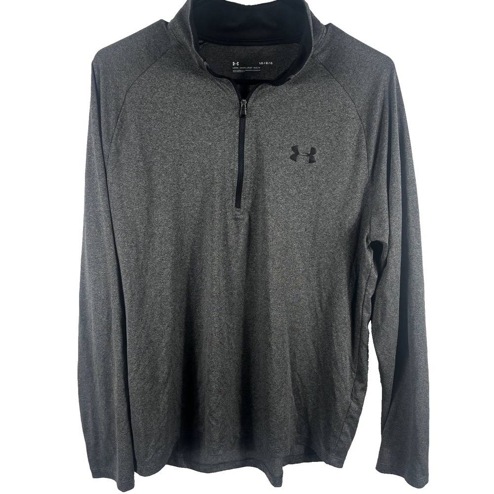 Under Armour Men's UA Tech 2.0 Half Zip Pullover Carbon Heather Grey